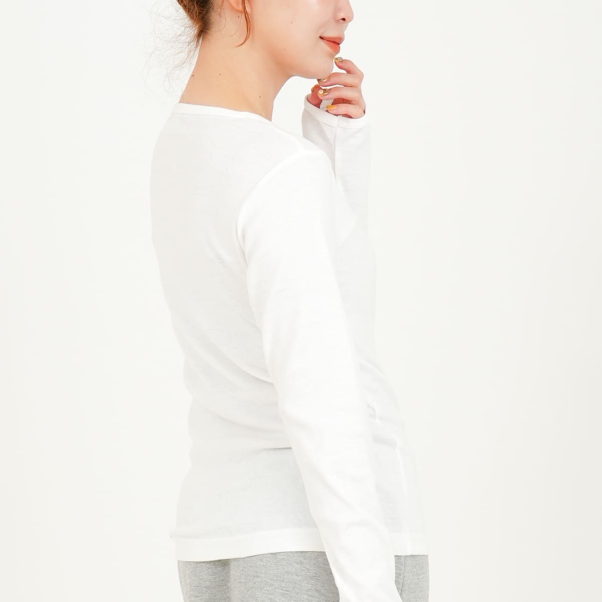 L/S　Tシャツ | レディース | 1枚 | DM4510 | スーパーブラック