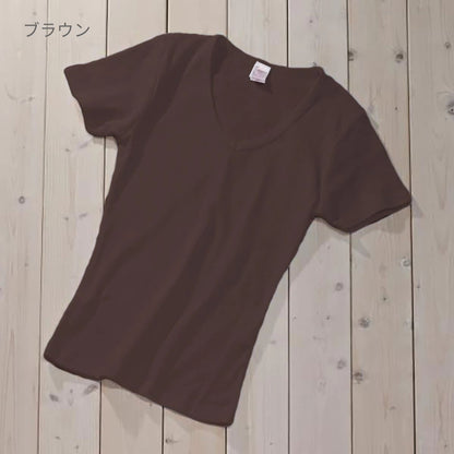 S/S　VネックTシャツ | レディース | 1枚 | DM4315 | ネイビー