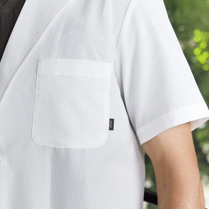 メンズシングルコート半袖 | ユニフォーム | 1枚 | 1542PH | ホワイト