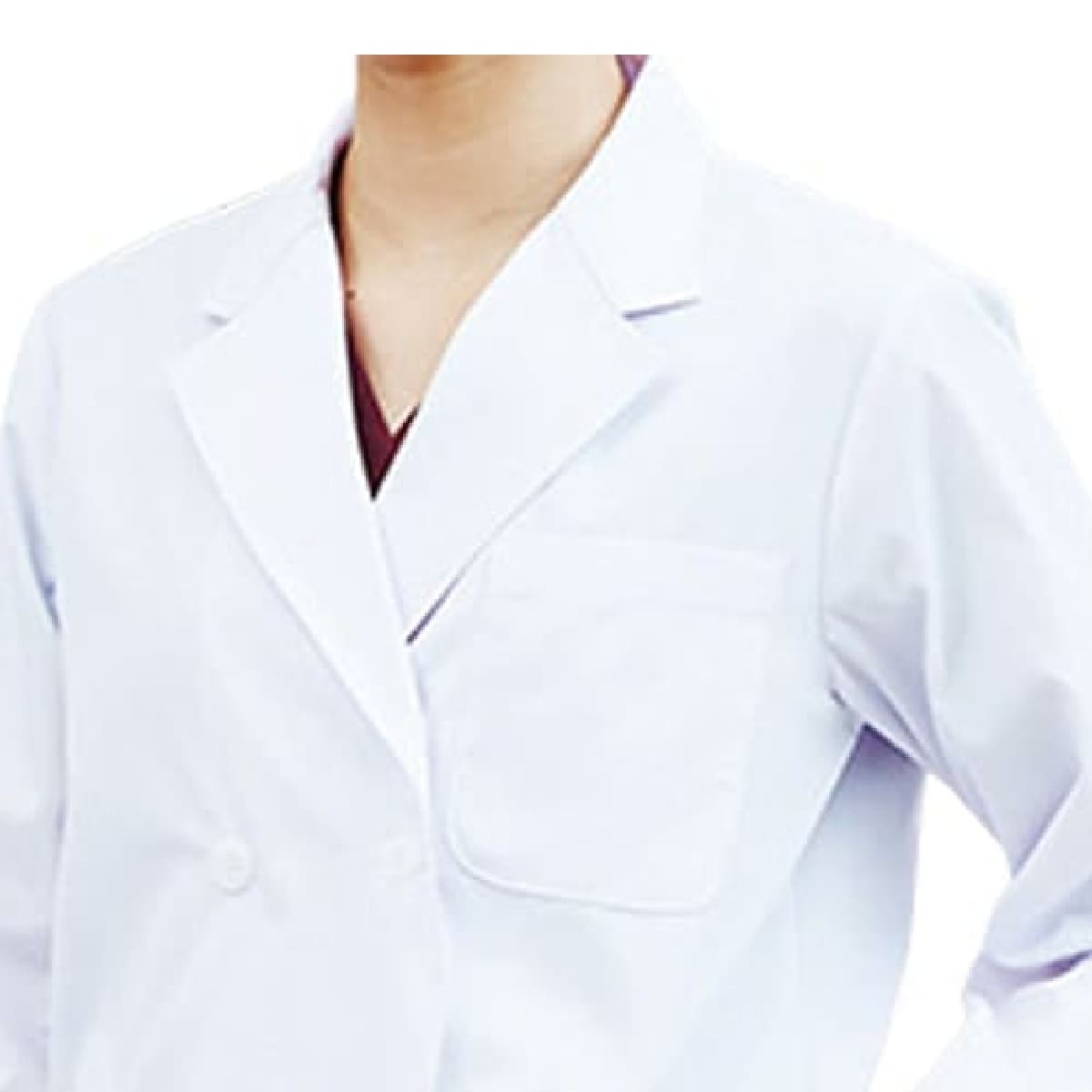 レディス診察衣ダブル | ユニフォーム | 1枚 | 2531PO | ホワイト
