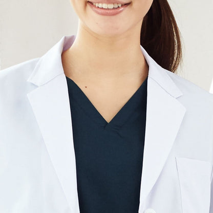 レディス診察衣シングル半袖 | ユニフォーム | 1枚 | 2532PO | ホワイト