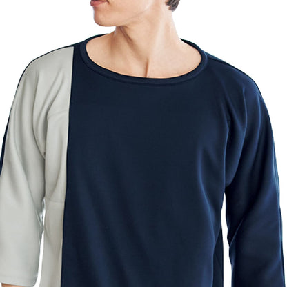 検診衣（プルオーバー型前開きタイプ） | ユニフォーム | 1枚 | 7035SK | モカ×ベージュ