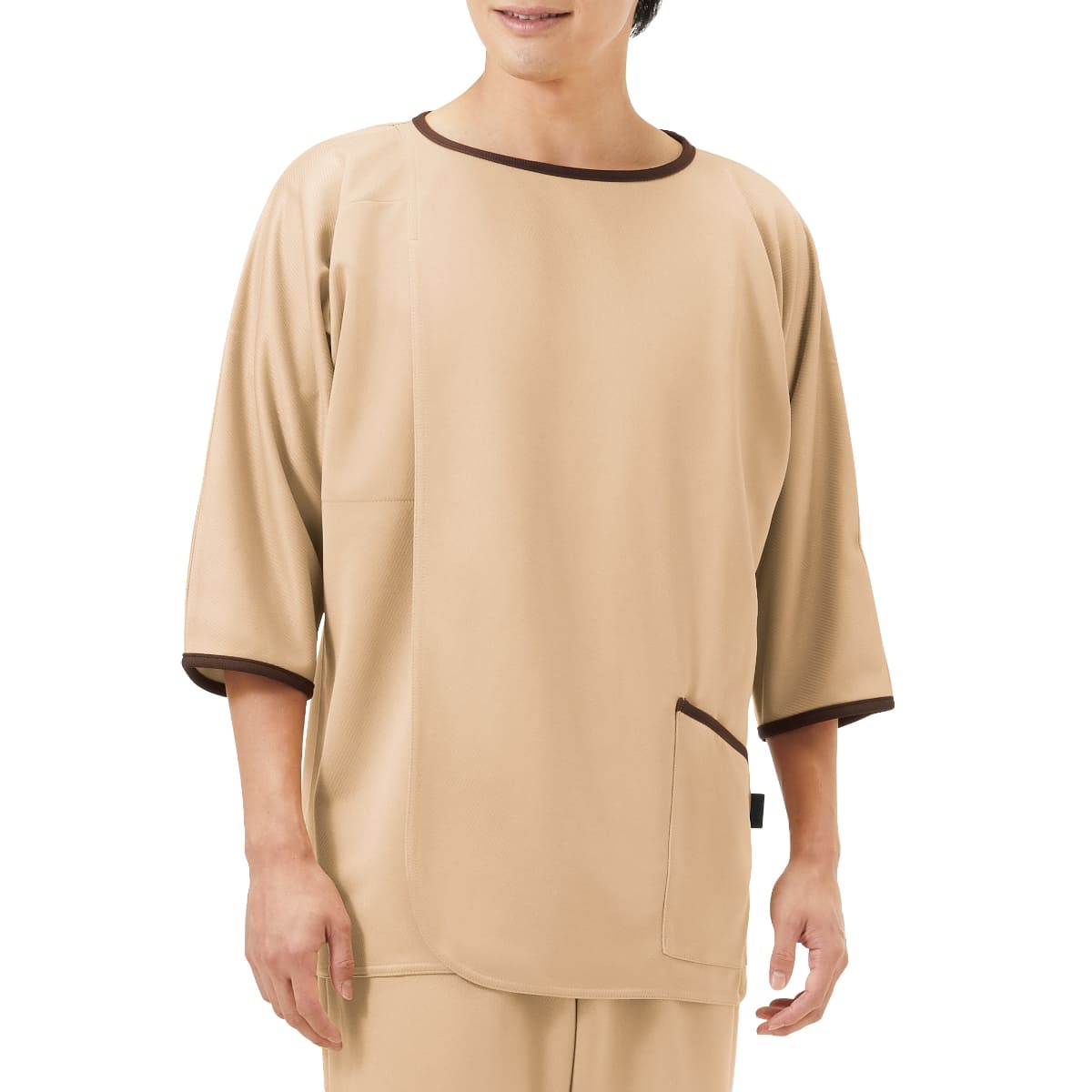 検診衣 | ユニフォーム | 1枚 | 7086BK | サンド