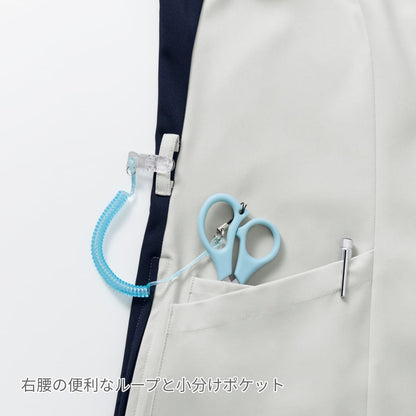 ジップスクラブ | 医療介護ユニフォーム | 1枚 | 7088SC | ダークネイビー×フクシャピンク