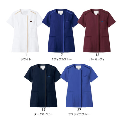 ジップスクラブ | 医療介護ユニフォーム | 1枚 | 7100SC | ダークネイビー