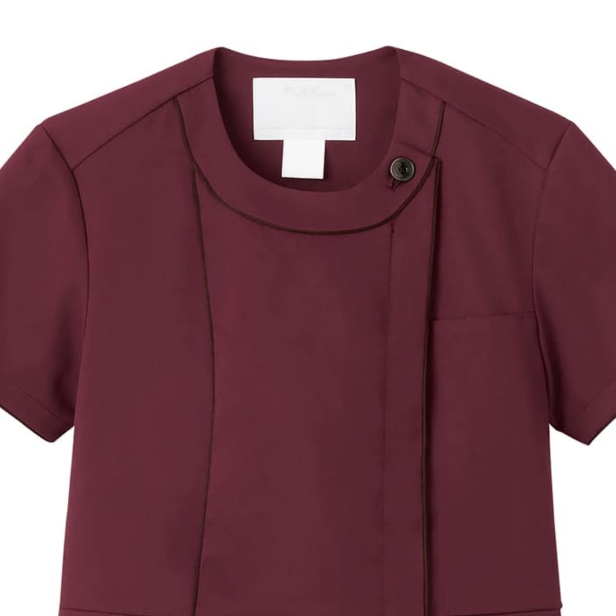 レディスジップスクラブ | 医療介護ユニフォーム | 1枚 | 7101SC | ココア