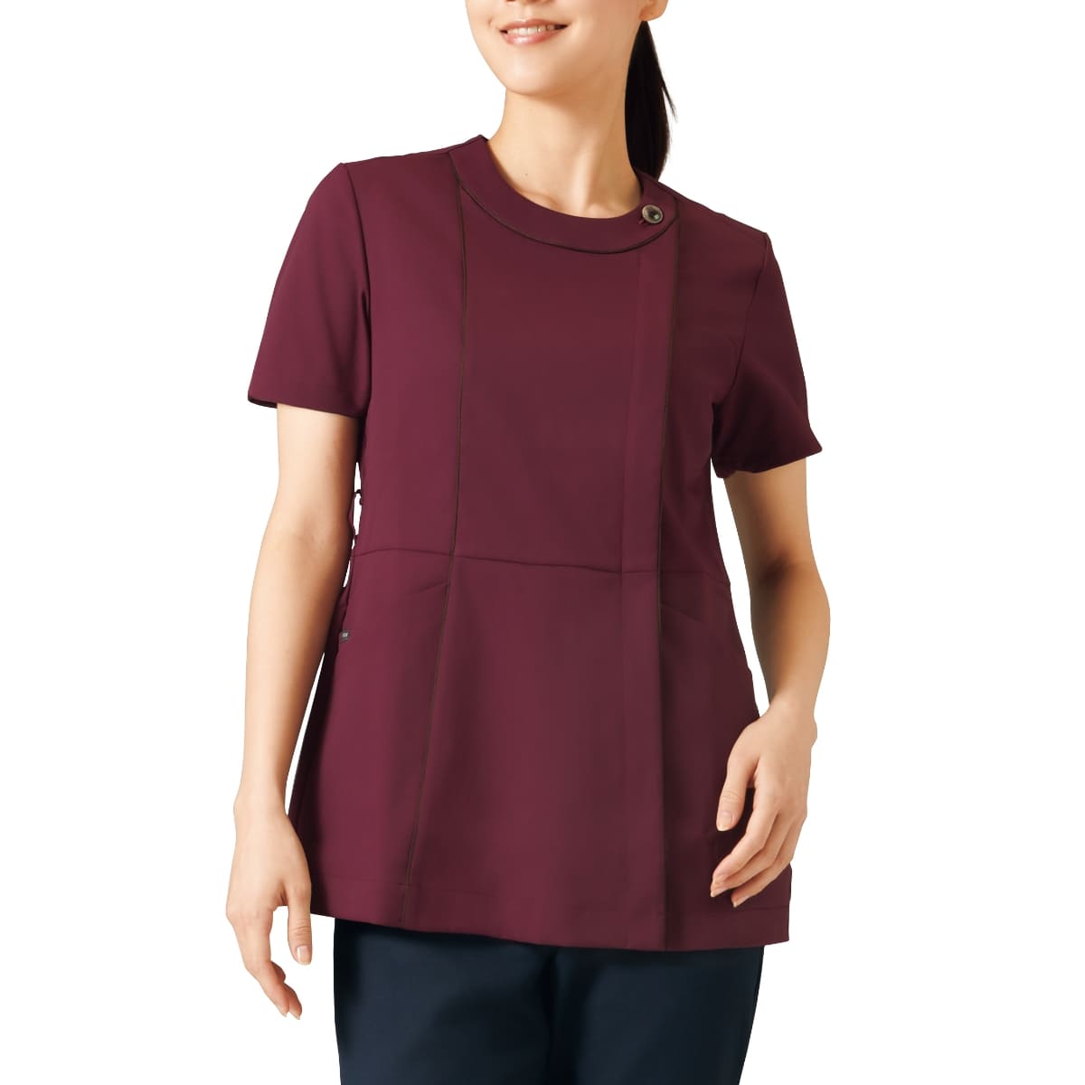 レディスジップスクラブ | 医療介護ユニフォーム | 1枚 | 7101SC | ライラック