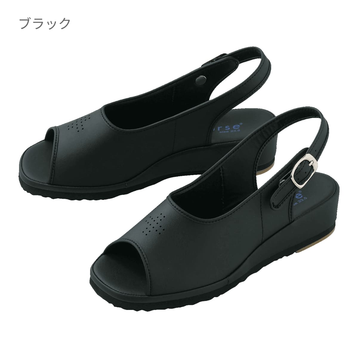 ナースサンダル | 医療介護ユニフォーム | 1枚 | 758 | ブラック