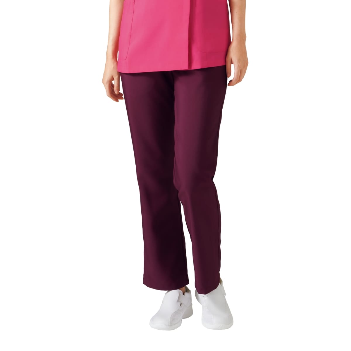 レディスストレートパンツ | 医療介護ユニフォーム | 1枚 | 6013SC | バーガンディ