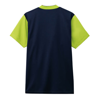 ジップアップスクラブ | 医療介護ユニフォーム | 1枚 | 7037SC | ターコイズ×ダークネイビー