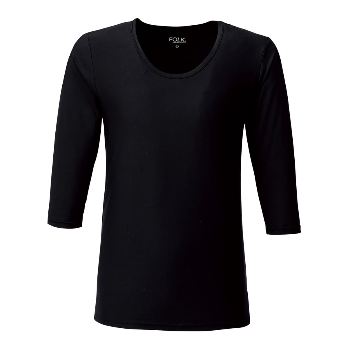 メンズカットソー（8分袖） | ユニフォーム | 1枚 | 9002 | ブラック