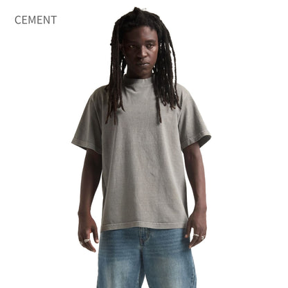 shaka wear 7.5OZ MAX HEAVYWEIGHT GARMENT DYE SHORTSLEEVE | メンズ | 1枚 | G-DYE_S_S | MUSTARD