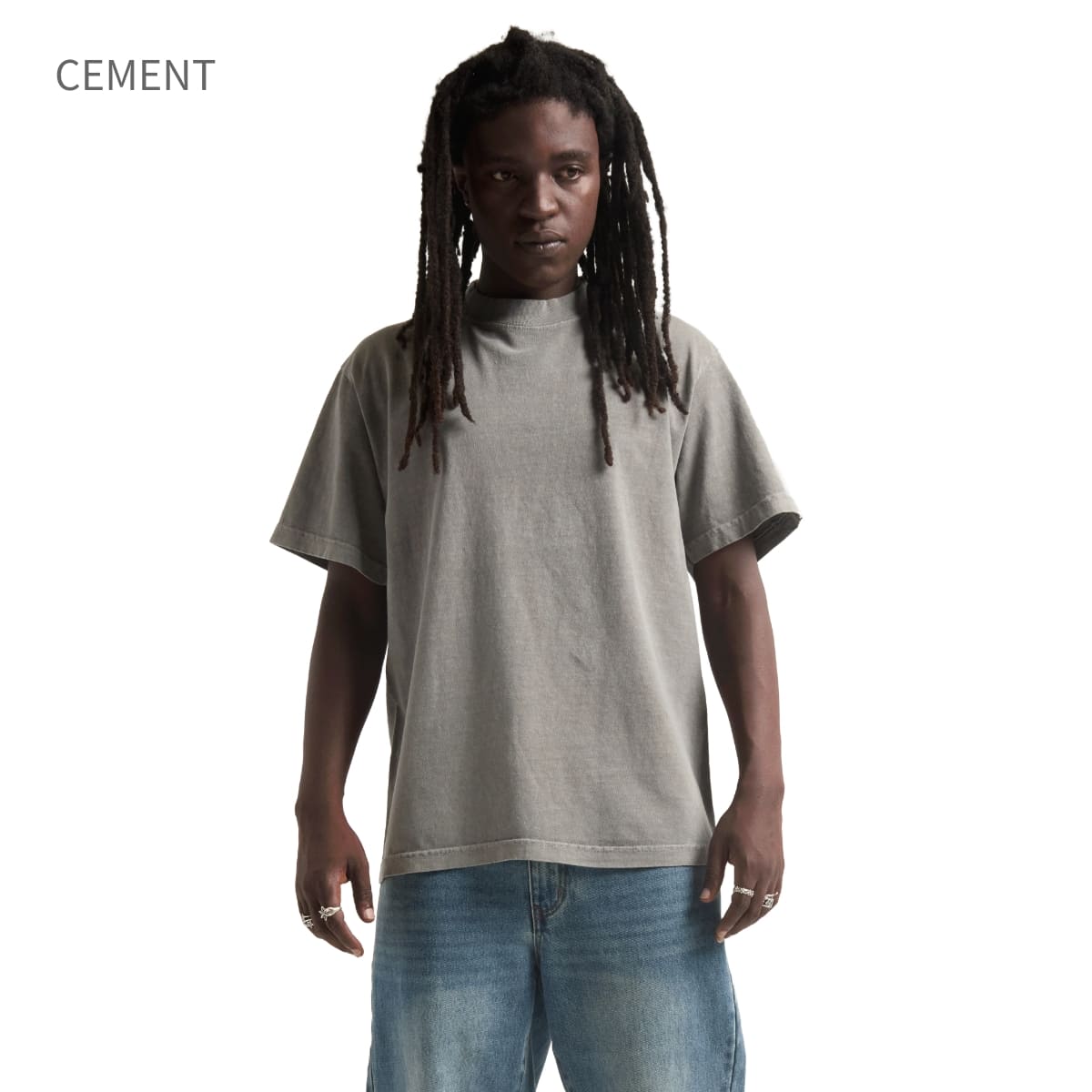 shaka wear 7.5OZ MAX HEAVYWEIGHT GARMENT DYE SHORTSLEEVE | メンズ | 1枚 | G-DYE_S_S | BLACK