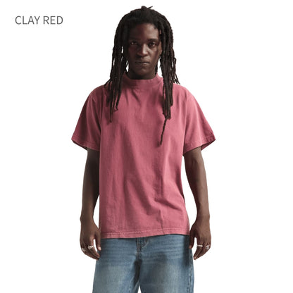 shaka wear 7.5OZ MAX HEAVYWEIGHT GARMENT DYE SHORTSLEEVE | メンズ | 1枚 | G-DYE_S_S | CLAY RED