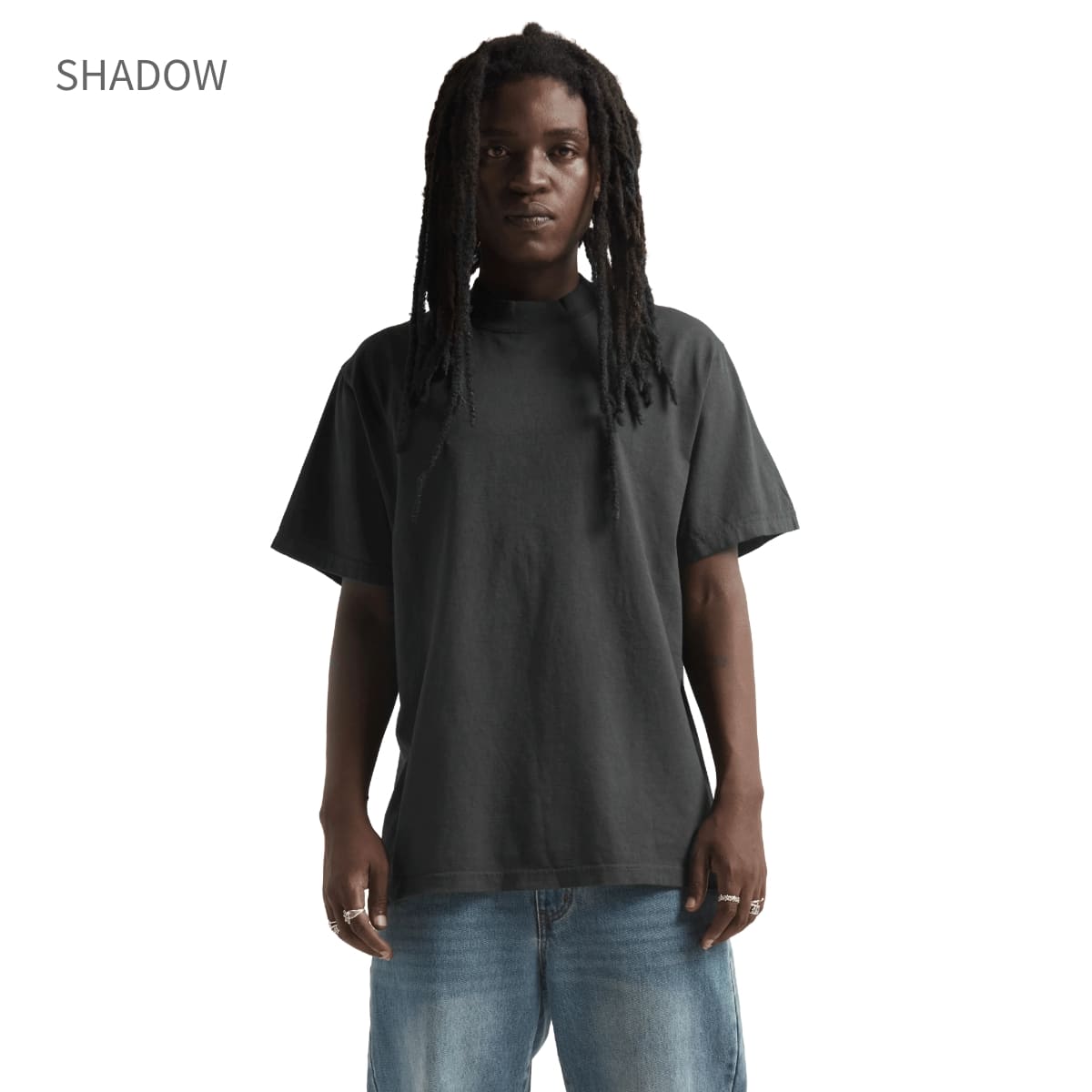 shaka wear 7.5OZ MAX HEAVYWEIGHT GARMENT DYE SHORTSLEEVE | メンズ | 1枚 | G-DYE_S_S | CEMENT