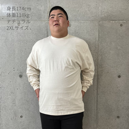 6.0オンス ウルトラコットン 長袖Tシャツ（アメリカンフィット） | ビッグサイズ | 1枚 | 2400 | アッシュ