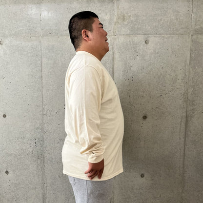 6.0オンス ウルトラコットン 長袖Tシャツ（アメリカンフィット） | ビッグサイズ | 1枚 | 2400 | ライトピンク