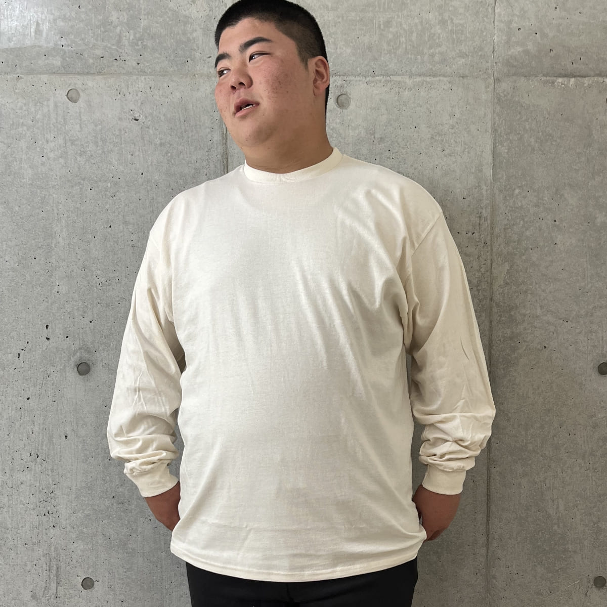 6.0オンス ウルトラコットン 長袖Tシャツ（アメリカンフィット） | ビッグサイズ | 1枚 | 2400 | ライトブルー