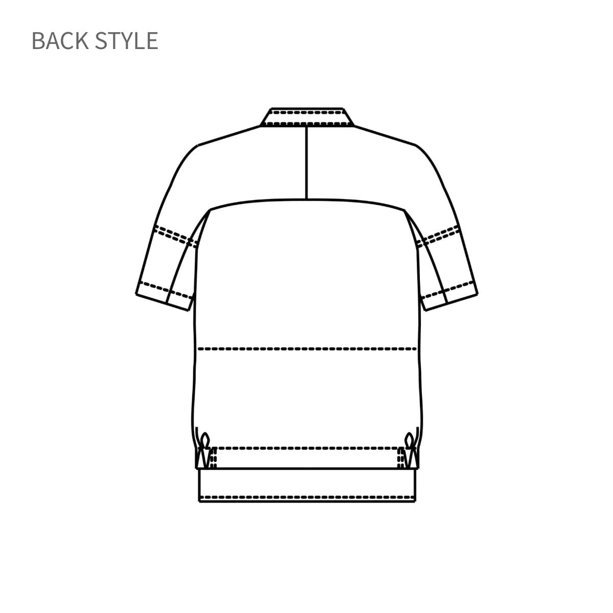 ジャンパー半袖（男女兼用） | ユニフォーム | 1枚 | KZN402 | サックス