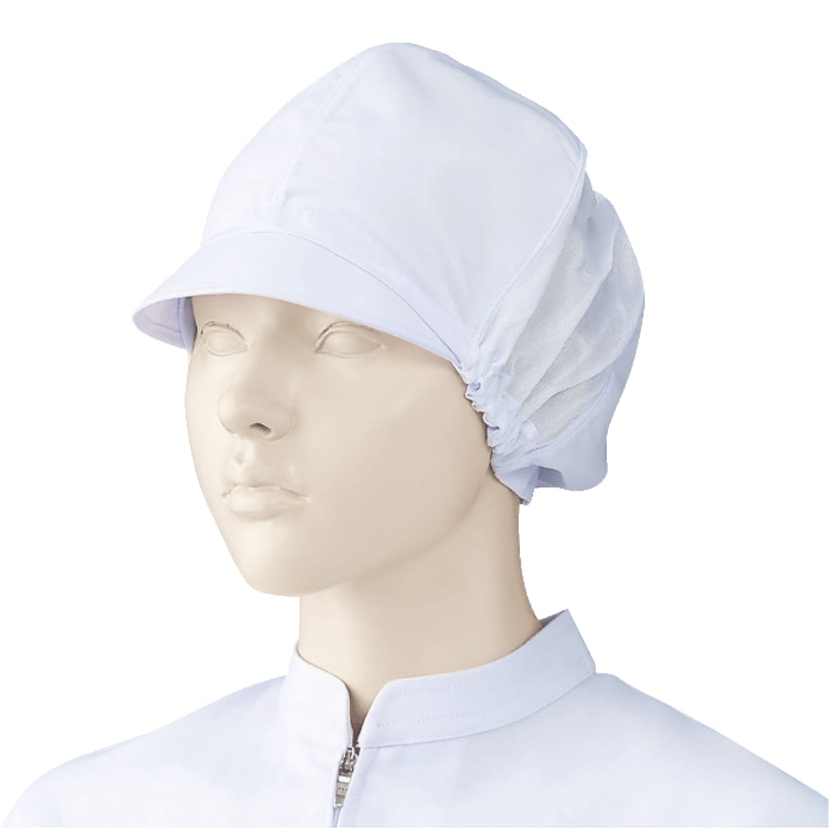 女子帽子（6枚ハギ・メッシュ付）（2枚入） | ユニフォーム | 1枚 | 482-KZ1 | ホワイト