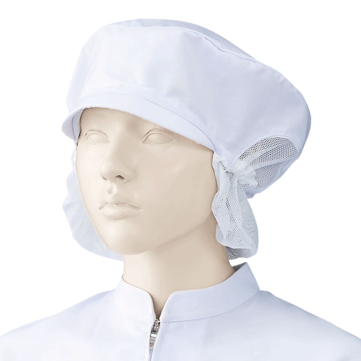 女子帽子（深型・タレ付）（2枚入） | ユニフォーム | 1枚 | 482-KZ4 | ホワイト