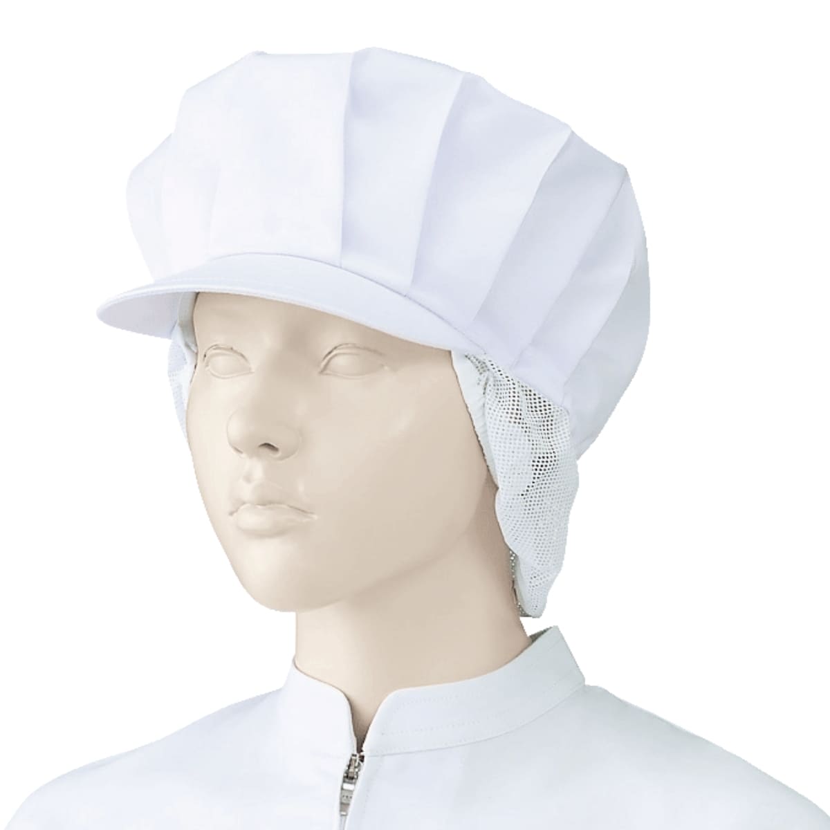女子帽子（タレ付）（2枚入） | ユニフォーム | 1枚 | 482-KZ6 | ホワイト