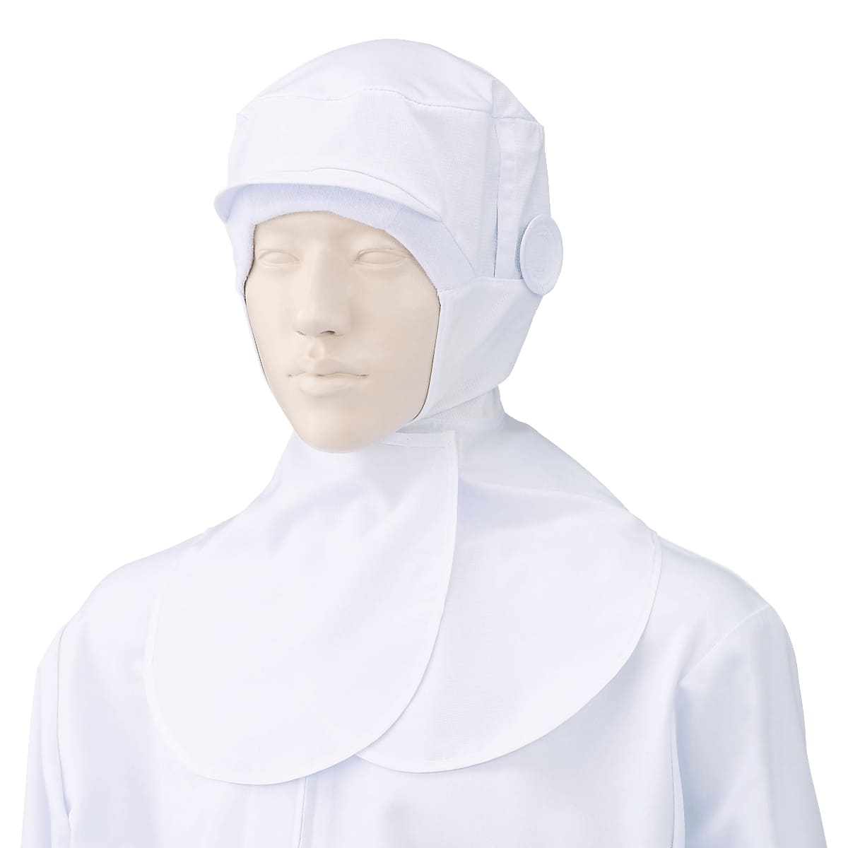 フード帽子（ケープ付）（1枚入） | ユニフォーム | 1枚 | 484-KZ8 | ホワイト