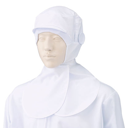 フード帽子（ケープ付）（1枚入） | ユニフォーム | 1枚 | 484-KZ8 | ホワイト