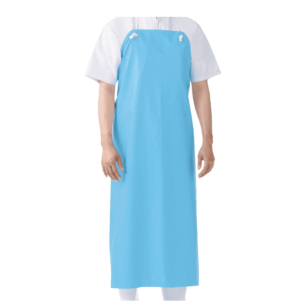 胸当てエプロン丈長 | ユニフォーム | 1枚 | APK3142 | ブルー