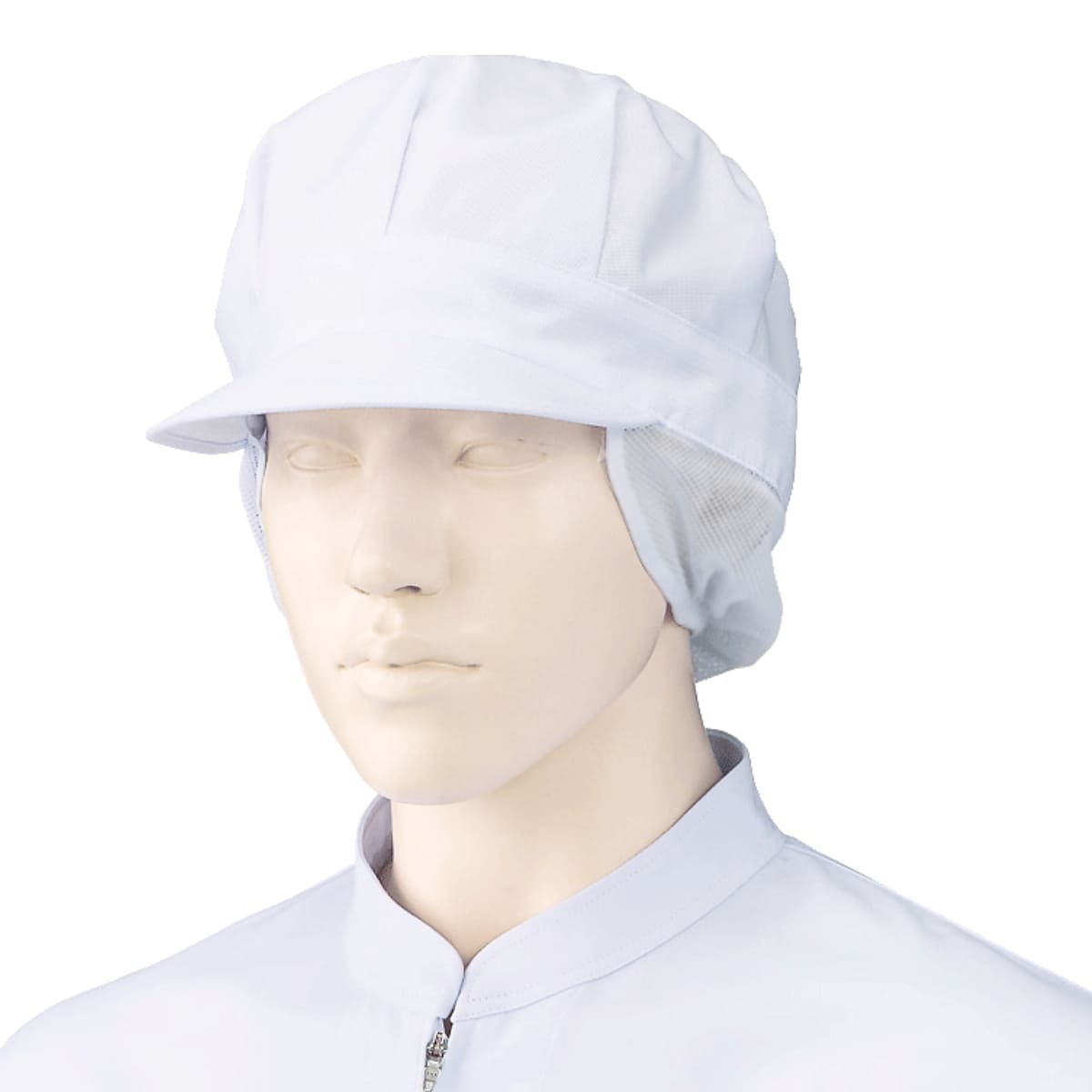 八角帽子（トップ・サイドメッシュ）（2枚入） | ユニフォーム | 1枚 | 475-KZ6 | 白