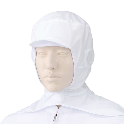 フード帽子（ケープ付）（1枚入） | ユニフォーム | 1枚 | 484-KZ5 | ホワイト