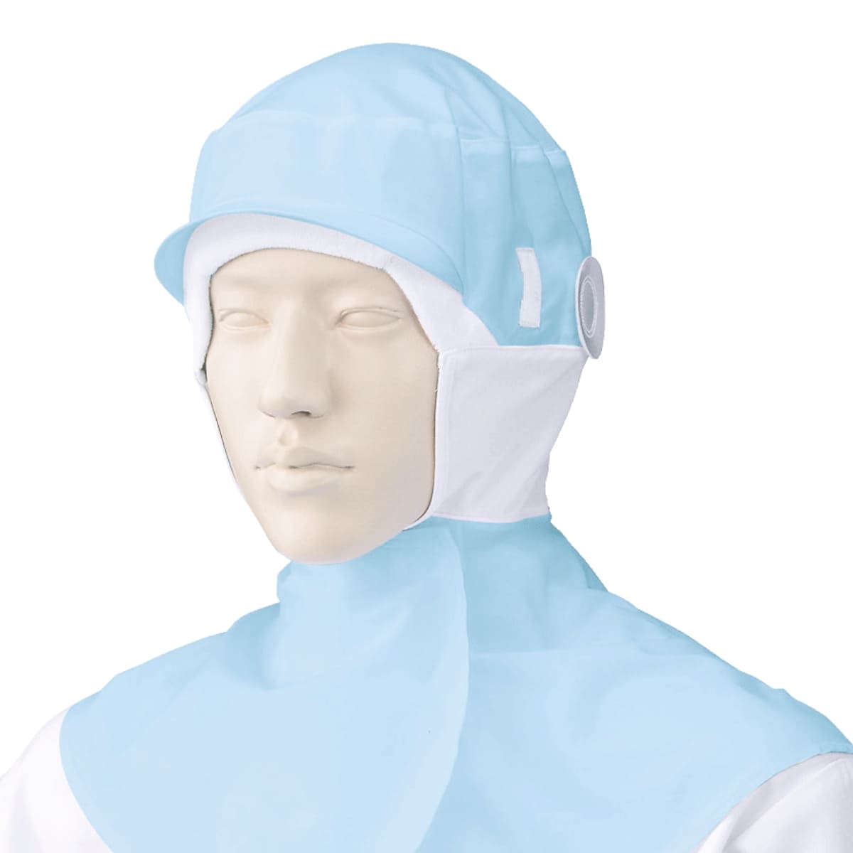 フード帽子（ケープ付）（1枚入） | ユニフォーム | 1枚 | 484-KZ6 | サックス