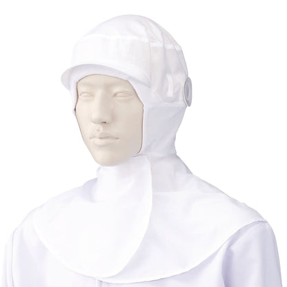 フード帽子（ケープ付）（1枚入） | ユニフォーム | 1枚 | 484-KZ7 | ホワイト