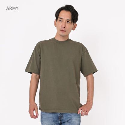 los angeles apparel S/S Grmnt Dye Crew Neck 6.5oz | メンズ | 1枚 | 1801GD | TOMATO