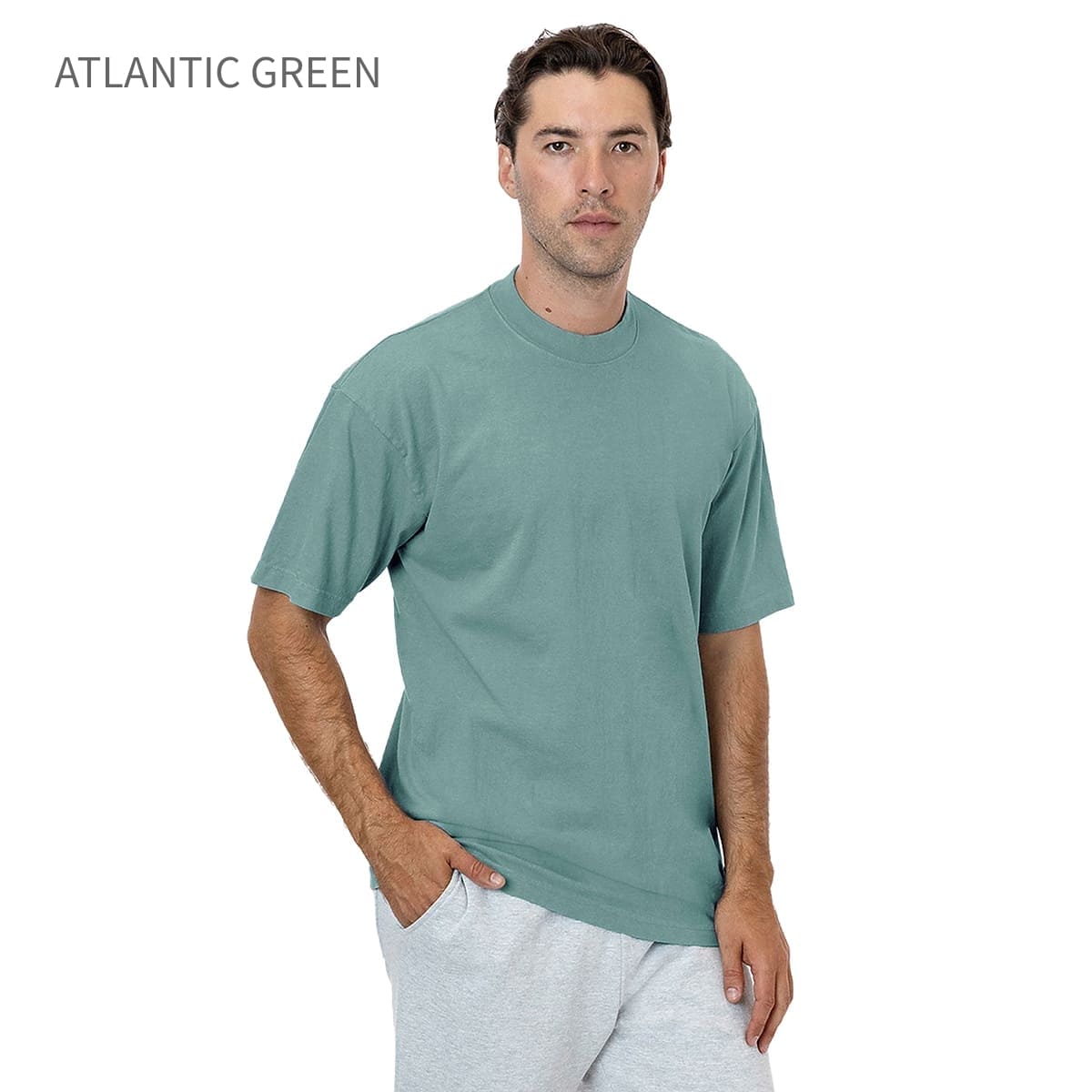 los angeles apparel S/S Grmnt Dye Crew Neck 6.5oz | メンズ | 1枚