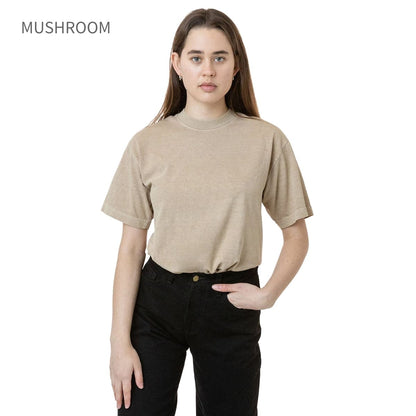 los angeles apparel S/S Grmnt Dye Crew Neck 6.5oz | メンズ | 1枚 | 1801GD | WHITE