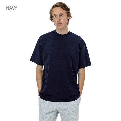 los angeles apparel S/S Grmnt Dye Crew Neck 6.5oz | メンズ | 1枚 | 1801GD | VINTAGE BLACK