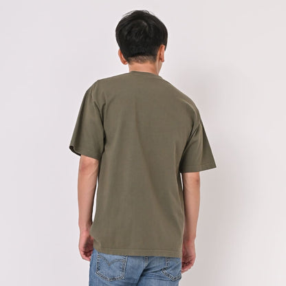 los angeles apparel S/S Grmnt Dye Crew Neck 6.5oz | メンズ | 1枚 | 1801GD | CLEAR BLUE