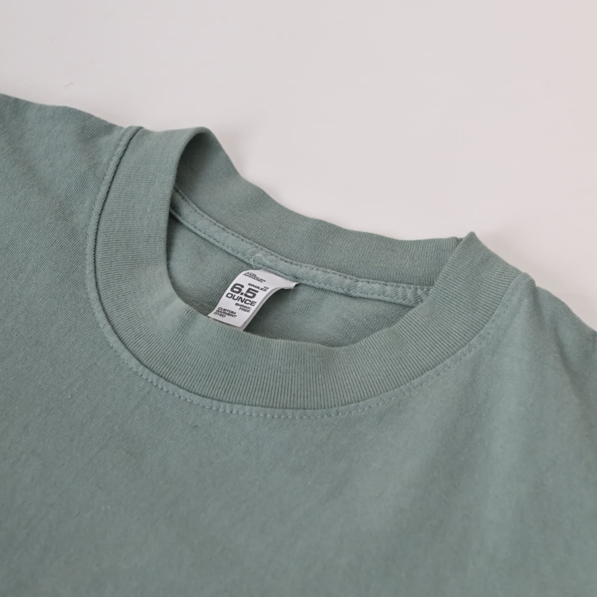 los angeles apparel S/S Grmnt Dye Crew Neck 6.5oz | メンズ | 1枚 | 1807GD | OFF WHITE