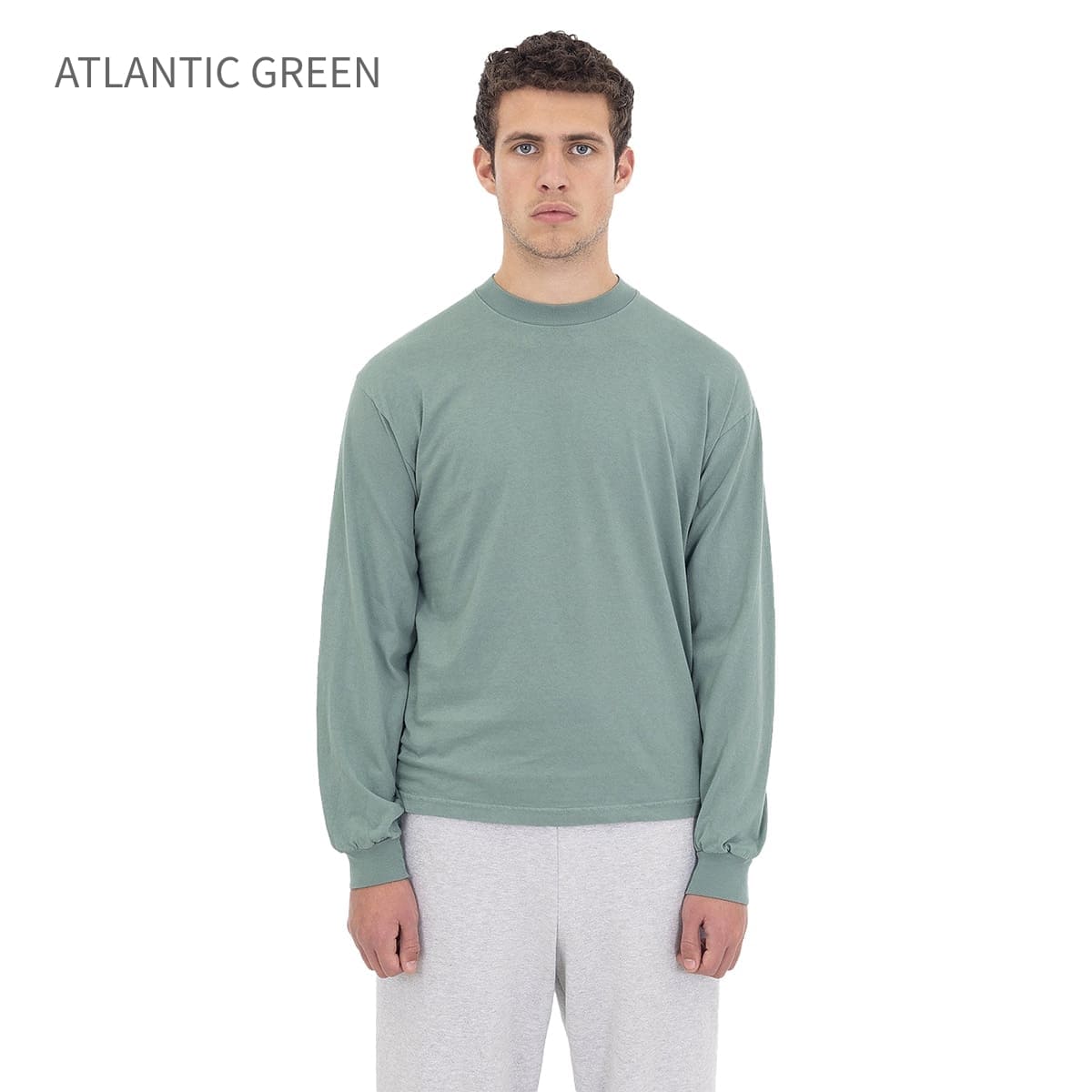 los angeles apparel S/S Grmnt Dye Crew Neck 6.5oz | メンズ | 1枚 | 1807GD | BLACK