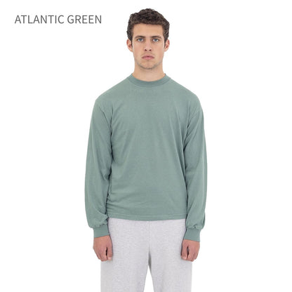 los angeles apparel S/S Grmnt Dye Crew Neck 6.5oz | メンズ | 1枚 | 1807GD | BRIGHT ORANGE