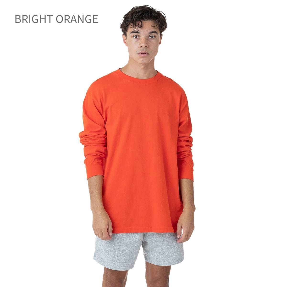 los angeles apparel S/S Grmnt Dye Crew Neck 6.5oz | メンズ | 1枚 | 1807GD | NAVY