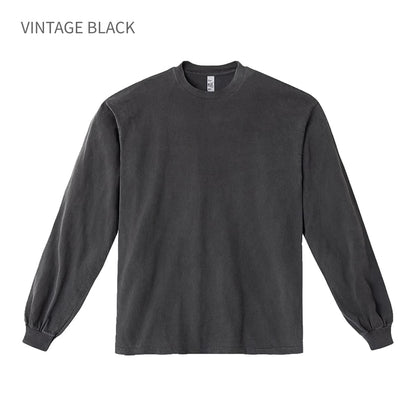 los angeles apparel S/S Grmnt Dye Crew Neck 6.5oz | メンズ | 1枚 | 1807GD | BLACK
