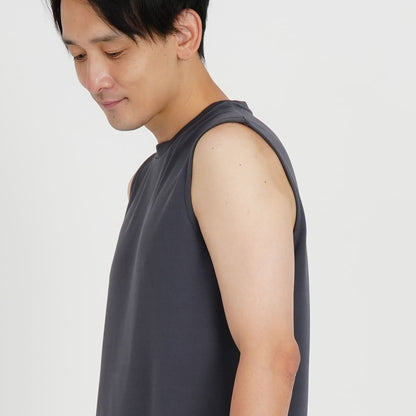 ノースリーブTシャツ（ポリジン加工） | メンズ | 1枚 | MS1165 | ブラック