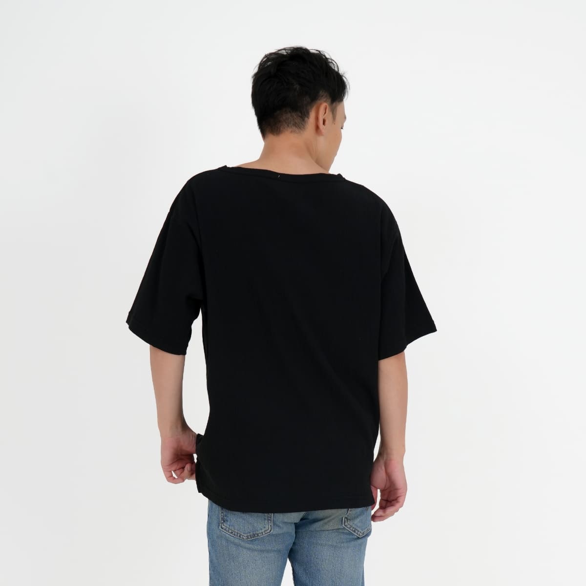 楊柳Tシャツ | メンズ | 1枚 | MS1175 | ブラック