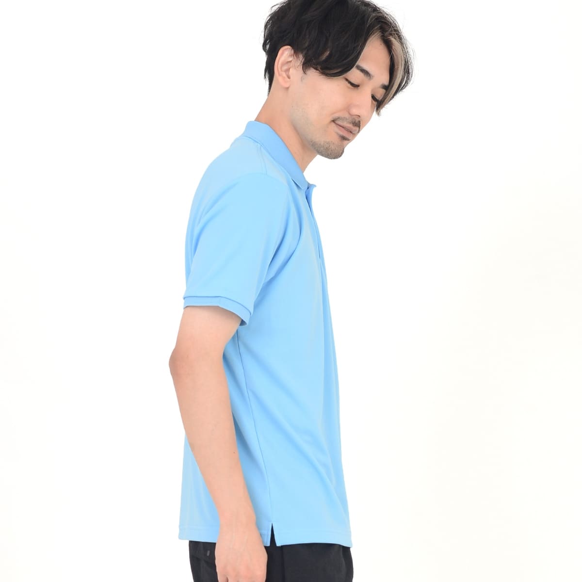 ベーシックドライポロシャツ（ポリジン加工） | メンズ | 1枚 | MS3120 | ブラック