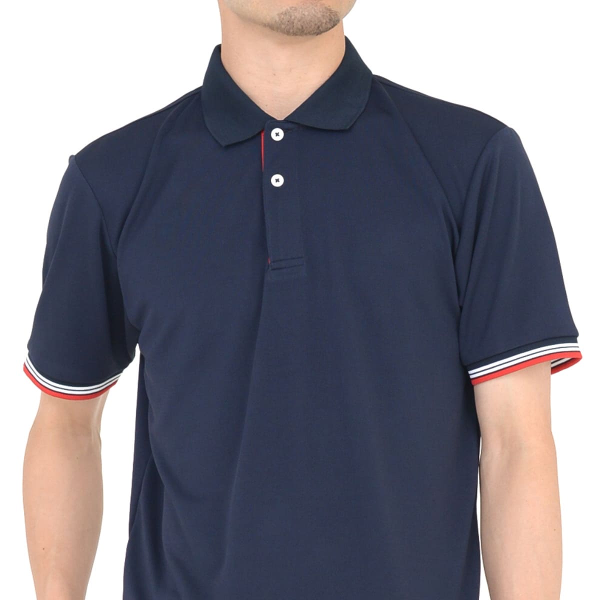 裾ラインリブドライポロシャツ（ポリジン加工） | メンズ | 1枚 | MS3122 | ホワイト