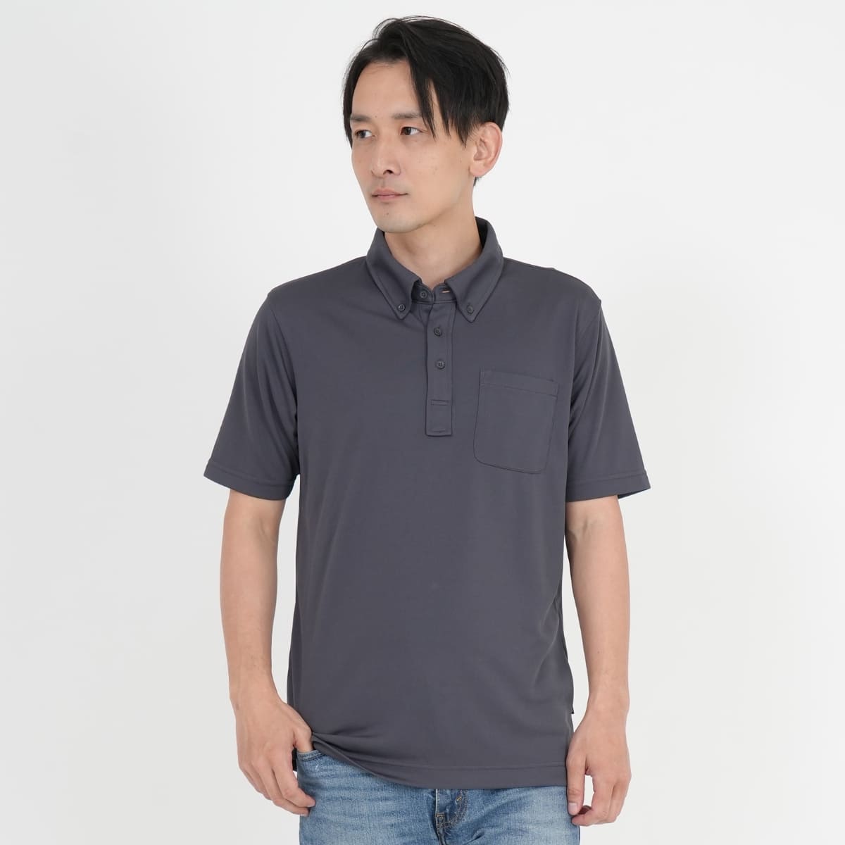 4.3オンスボタンダウンドライポロシャツ（ポリジン） | メンズ | 1枚 | MS3119 | ホワイト