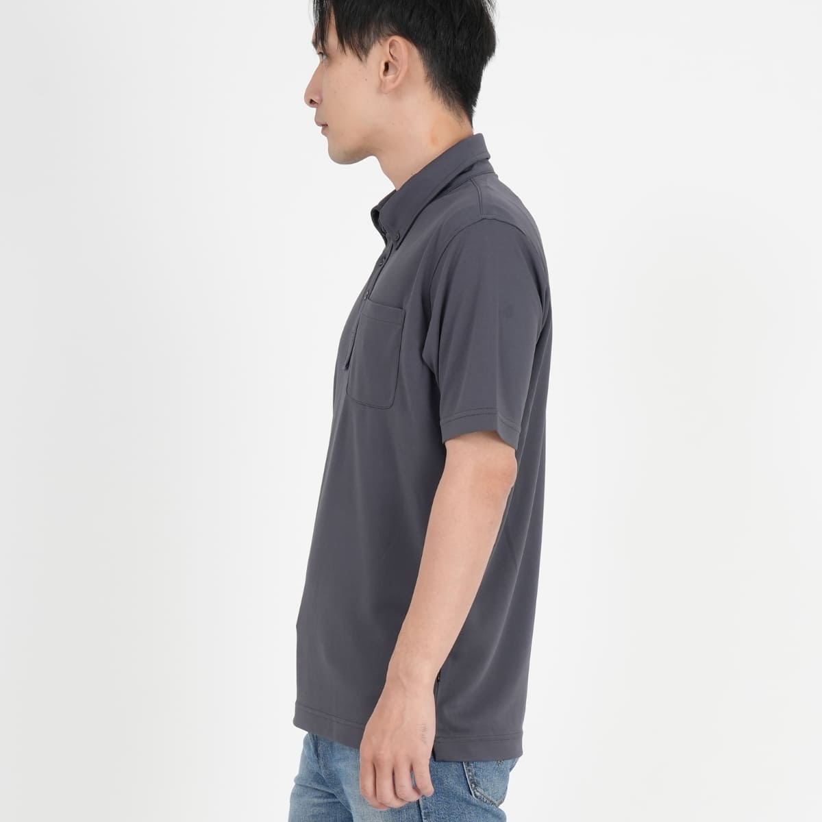 4.3オンスボタンダウンドライポロシャツ（ポリジン） | メンズ | 1枚 | MS3119 | ホワイト