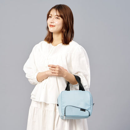 スマホが立てられるクーラーランチバッグ | ノベルティ(小物) | 1枚 | TR-1418 | ライトブルー